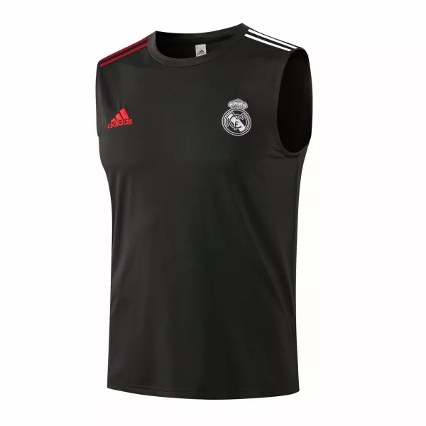 Tailandia Camiseta Real Madrid Sin Mangas 2021-22 Negro